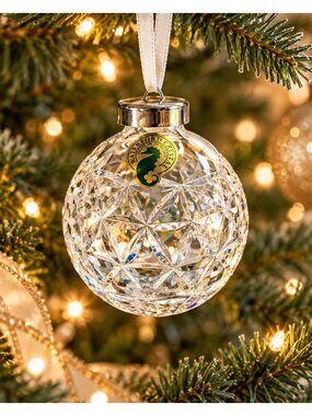 Waterford Crystal 2000 Times Square Star of Hope Ball Ornament 3.25 Box